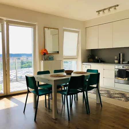 דירה *14th Floor A Lot Of Sun - Near Baltic Baltic Sea And Reagaen Park - Big Balkoon - Nice View - Private Parking Place - Oldtown 20min And Sopot 10min
